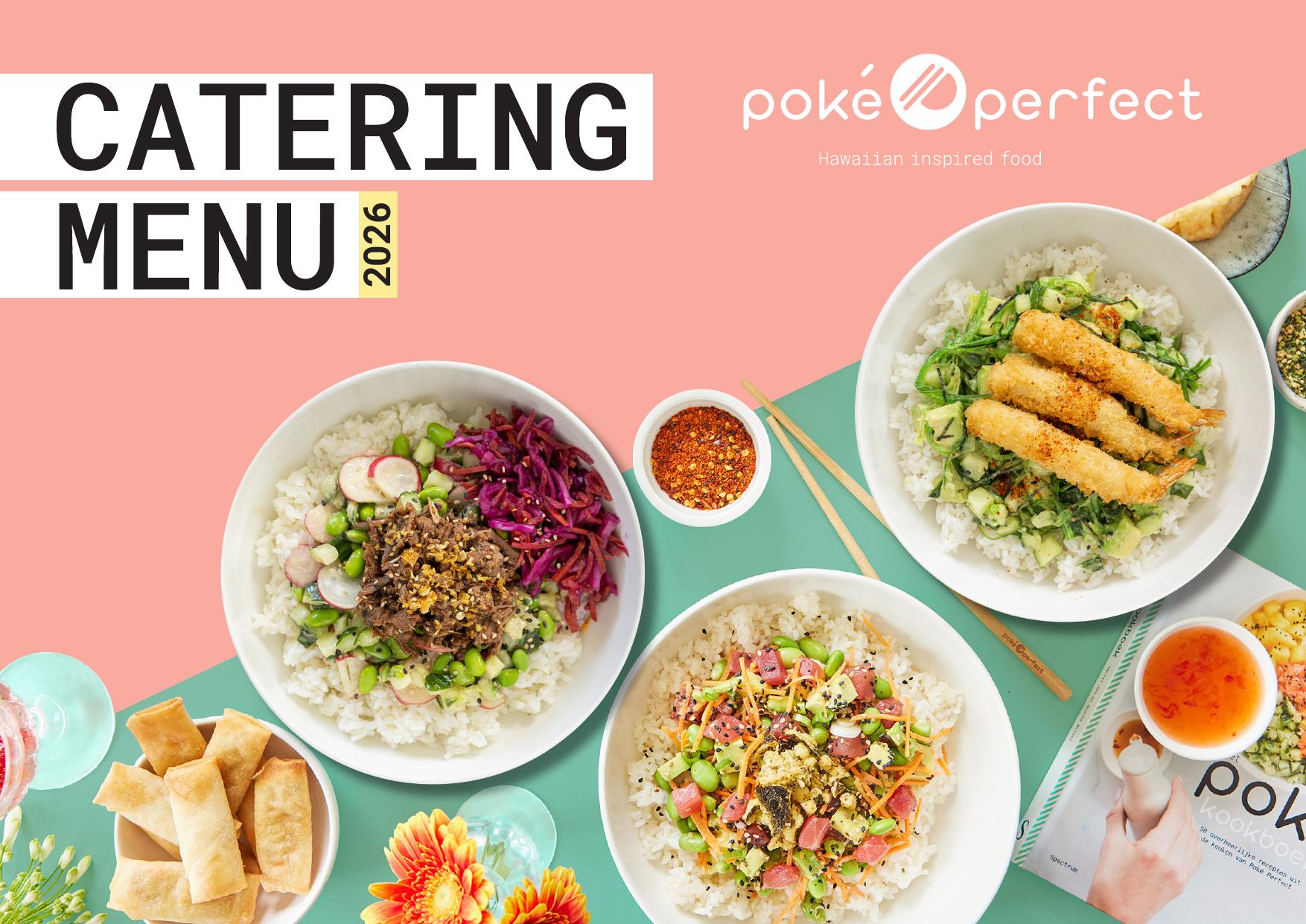 Poké Perfect Catering Menu 2026 - including VAT