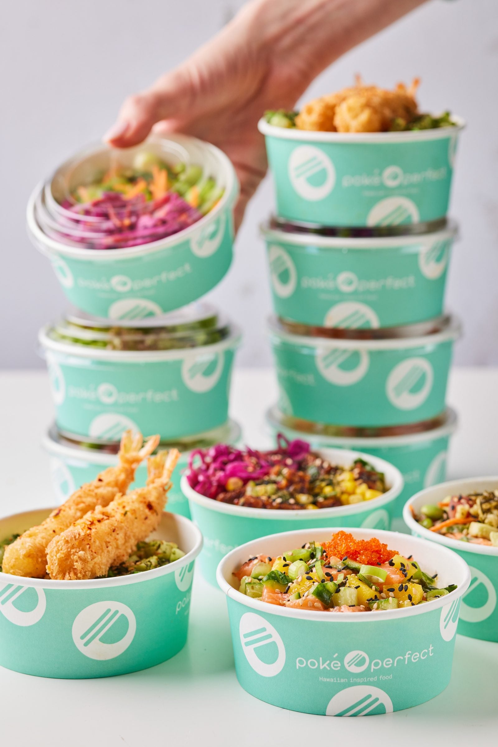 Poké Perfect lunch catering - signature bowls and mini bites
