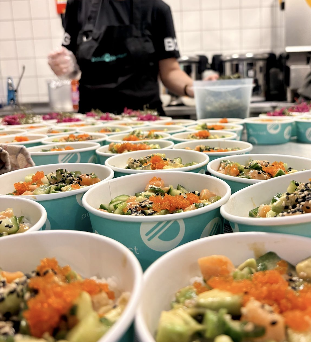 Poké Perfect corporate catering - fresh bowls delivered to the office
