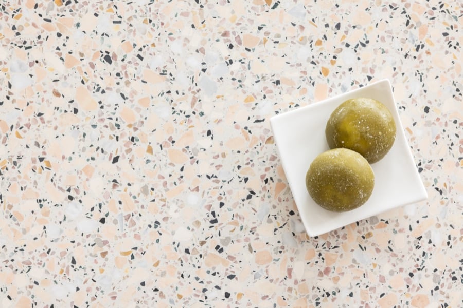 Matcha green tea mochi